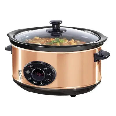 Pomalý hrnec BERLINGERHAUS Pomalý hrnec s poklicí Slow Cooker 3,5 l Black Rose Collection