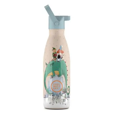 Cool Bottles dětská nerezová termolahev Kids Dragon Dreams třívrstvá 350 ml 3D