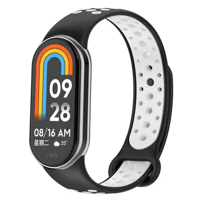 Eternico Sporty pro Xiaomi Smart Band 8 / 9 solid black and white APW-XMI8SP-SBW