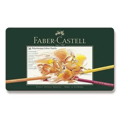 Pastelky Pastelky FABER-CASTELL Polychromos v plechové krabičce, 36 barev