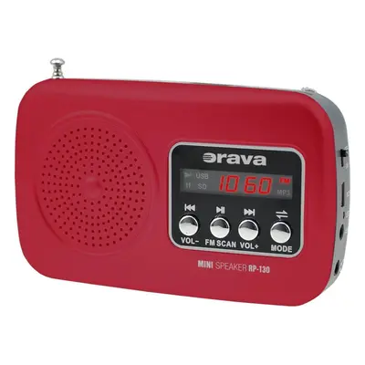 Rádio Orava RP-130 R červený