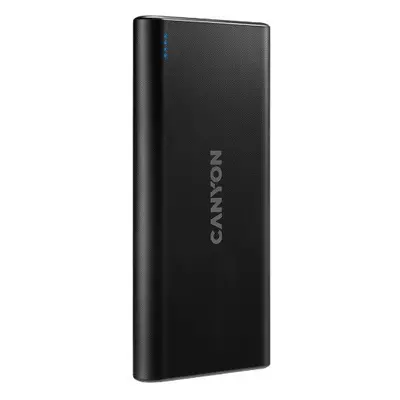 CANYON powerbanka PB-108B,10000mAh Li-pol,Input 5V (MicroUSB/Lightning - Apple),Output 5V (2xUSB