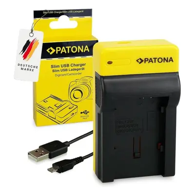 Nabíječka akumulátorů PATONA Foto Canon BP-808/820/827/828 slim, USB