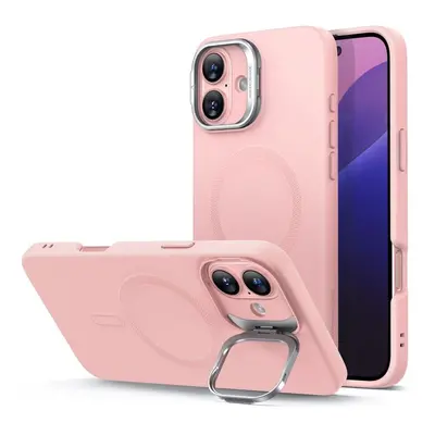 ESR Cloud Soft Case with Stash Stand (HaloLock), Compatible with iPhone 16 Plus, Pink 1A7850501