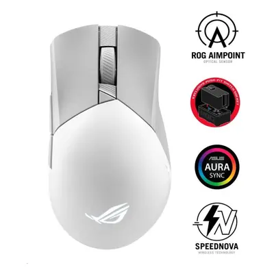 Herní myš ASUS ROG GLADIUS III Wireless Aimpoint White