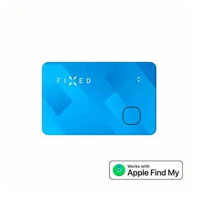 Bluetooth lokalizační čip FIXED Tag Card s podporou Find My bezdrátové nabíjení modrý