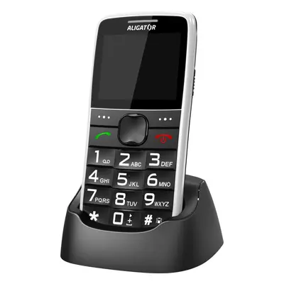 Mobilní telefon Aligator A675 Senior bílá