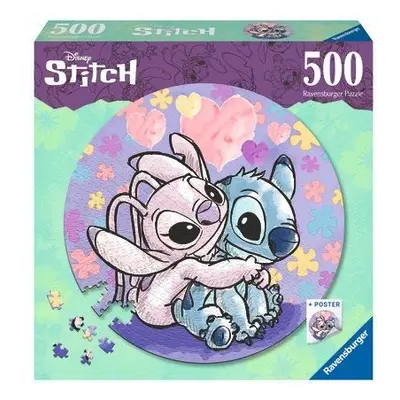 Puzzle Kruhové puzzle: Disney: Stitch 500 dílků