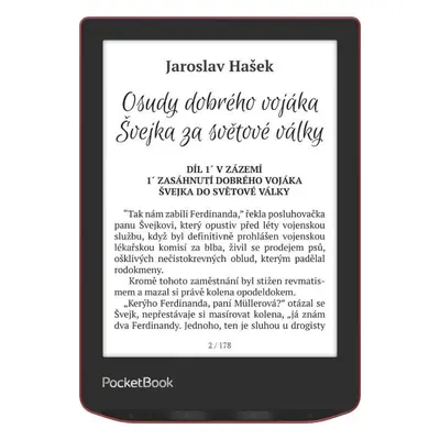 Elektronická čtečka knih PocketBook 634 Verse Pro Passion Red, červený