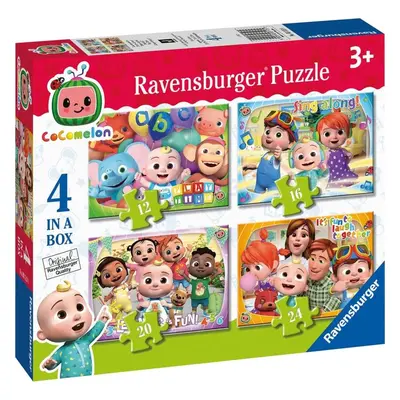 RAVENSBURGER Puzzle Cocomelon 4v1 (12, 16, 20, 24 dílků)