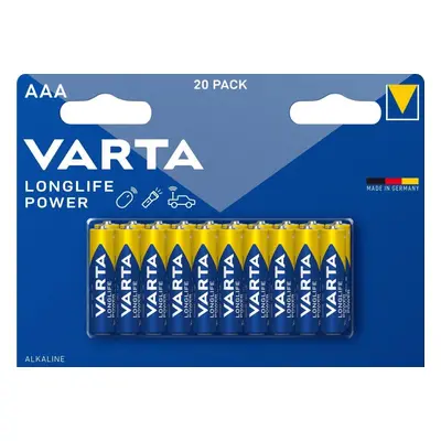 Jednorázová baterie VARTA Longlife Power 20 AAA (Double Blister)