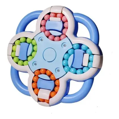 Motorická hračka KIK Rotující kouzelná fazole Puzzle Ball, modrá