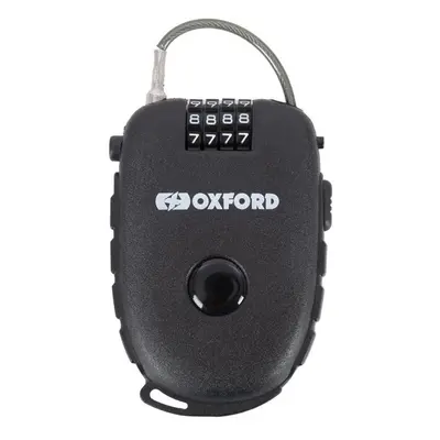 Zámek na kolo OXFORD svinovací lankový zámek RETRACTABLE COMBINATION LOCK, (délka 0,75 m, tl. 2,