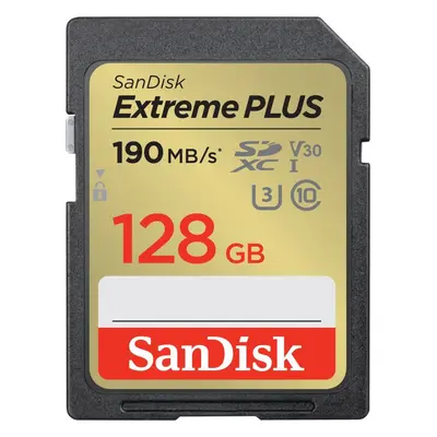 Paměťová karta SanDisk SDXC 128GB Extreme PLUS + Rescue PRO Deluxe