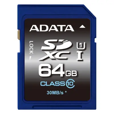 ADATA/SDXC/64GB/50MBps/UHS-I U1 / Class 10