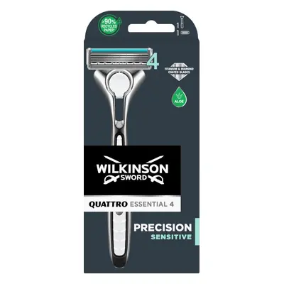 Holicí strojek WILKINSON Quattro Essential Precision Sensitive + hlavice 1 ks