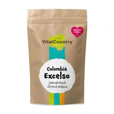 Vital Country s.r.o. Zrnková káva Colombia Excelso Huila 1000g