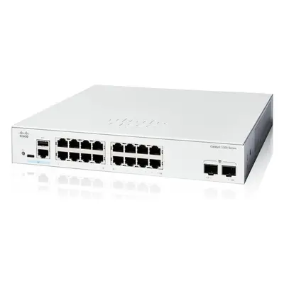 Cisco Catalyst switch C1300-16T-2G (16xGbE,2xSFP,fanless) - REFRESH