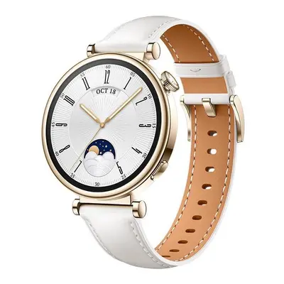 Chytré hodinky Huawei Watch GT 4 41 mm White Leather Strap