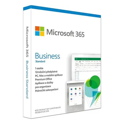 Kancelářský software Microsoft 365 Business Standard CZ (BOX), nová licence