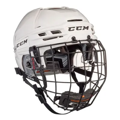 Hokejová helma CCM Tacks 910 Combo SR, bílá, Senior, vel. M, 55-60cm