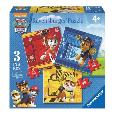 RAVENSBURGER Puzzle Tlapková patrola 3v1 (25,36,49 dílků)