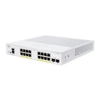 Cisco switch CBS350-16P-2G-UK (16xGbE,2xSFP,16xPoE+,120W,fanless) - REFRESH