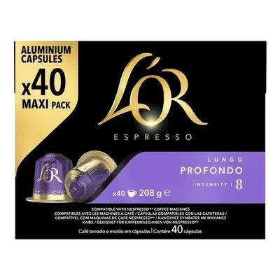 Kávové kapsle L'OR Profondo 40 hliníkových kapslí, - kompatibilní s kávovary Nespresso®