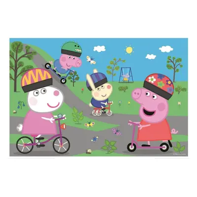 Puzzle Trefl Puzzle Prasátko Peppa: Aktivní den MAXI 24 dílků