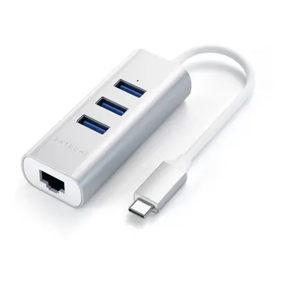 USB Hub Satechi Aluminium Type-C Hub (3x USB 3.0,Ethernet) - Silver