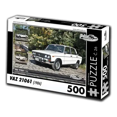 Puzzle Retro-auta Puzzle č. 26 VAZ 21061 (1986) 500 dílků