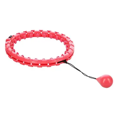 Gymnastická obruč FH01 Červená masážní hula hoop obruč se závažím home