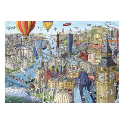 RAVENSBURGER Puzzle Kolem Velké Británie a Irska 1000 dílků