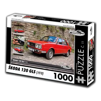 RETRO-AUTA Puzzle č. 11 Škoda 120 GLS (1978) 1000 dílků