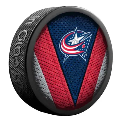 Puk InGlasCo NHL Stitch Blister, 1 ks, Columbus Blue Jackets