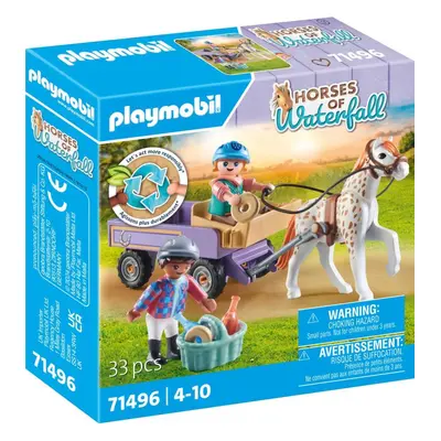 Set figurek a příslušenství Playmobil 71496 Kočár s poníkem