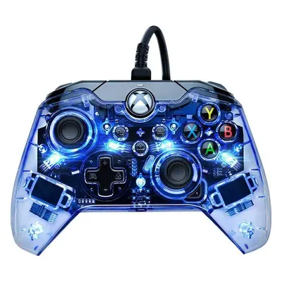 Gamepad PDP Afterglow Wired Controller - průhledný svítící - Xbox