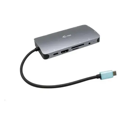 Replikátor portů i-tec USB-C Metal Nano Dock HDMI/VGA with LAN, Power Delivery 100W