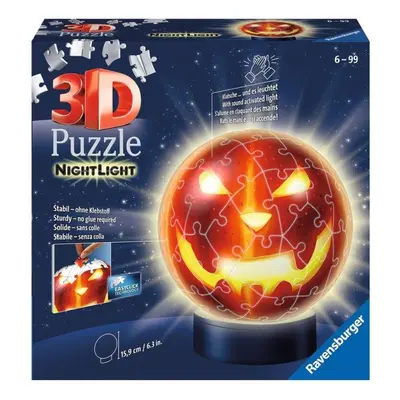 RAVENSBURGER 3D Svítící puzzleball Dýňová hlava 74 dílků