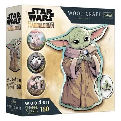 Dřevěné puzzle Trefl Wood Craft Origin puzzle The Mandalorian: Grogu 160 dílků