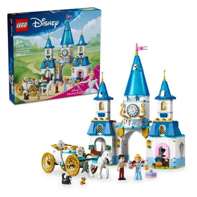 LEGO® - Disney Princess 43275 Popelčin zámek a kočár s koňmi 5702017814636