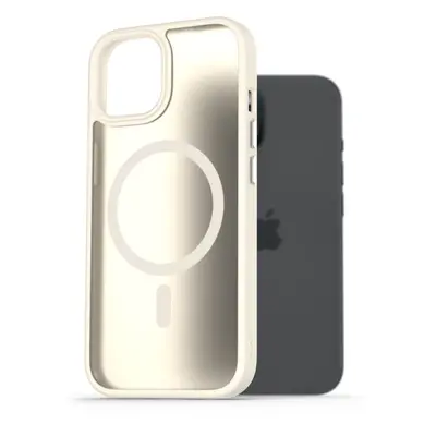 AlzaGuard Matte Case Compatible with Magsafe pro iPhone 15 bílý AGD-PCMM63W