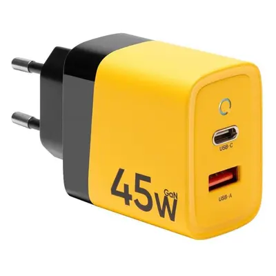 Nabíječka do sítě Tactical Microgrid GaN 45W Yellow