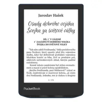 Elektronická čtečka knih PocketBook 634 Verse Pro Azure, modrý