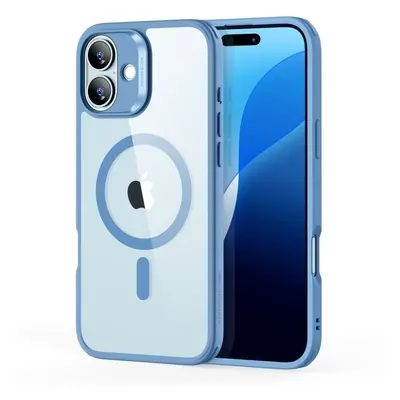 ESR Classic Hybrid Case (HaloLock), Compatible with iPhone 16 Plus, Clear Blue 1A7680401