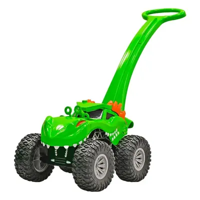 Bublifuk Auto dinosaurus monster truck s bublifukovačem na baterie s náplní zelené