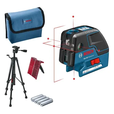 Rotační laser BOSCH Professional GCL25 + BT150 + vložka do L-Boxxu 0.601.066.B01