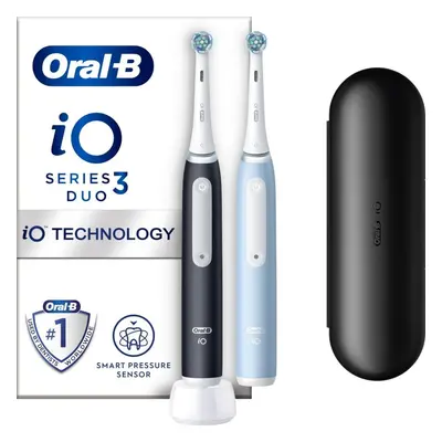 Elektrický zubní kartáček Oral-B iO 3 DUO černý a modrý