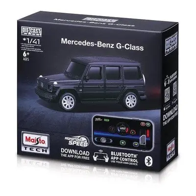 RC auto Maisto Die-Cast Metal se světly 1:41, Mercedes-Benz G-Class černé, 2,4 GHz, USB, XTR