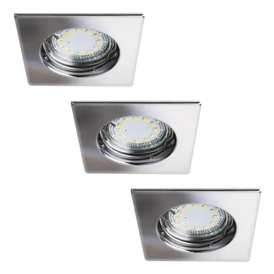 Rabalux 1053 LED zápustné bodové svítidlo Lite 3x3W | 720lm | 3000K | IP40 - set 3 svítidel, chr